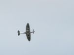 Spitfire Mk X1x Ps915 The Last One Produced Flying Over Dunsfold Stock Photo