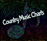 Country Music Charts Shows Best Seller And Audio Stock Photo