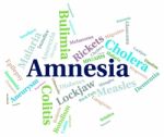 Amnesia Illness Represents Loss Of Memory And Ailment Stock Photo
