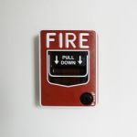 Fire Alarm Switch Stock Photo
