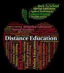 Distance Education Words Meaning Correspondence Courses And Studying Stock Photo