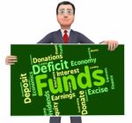 Funds Word Means Shares Words And Finance Stock Photo