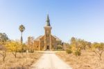 Dutch Reformed Church, Nieuwoudtville, Northern Cape, South Afri Stock Photo