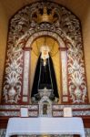 Marbella, Andalucia/spain - July 6 :altar In The Church Of The E Stock Photo