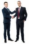 Successful Businessmen Shaking Hands Stock Photo