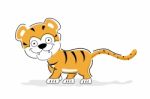Cheerful Tiger Stock Photo