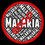 Stop Malaria Represents Stops Prohibit And No Stock Photo