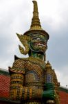 Thailand Asia   In  Bangkok Rain Warrior Devil      Mosaic Stock Photo
