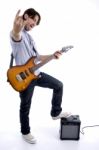 Young Rock Star Stock Photo
