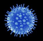 Flu Virus Structure Stock Photo