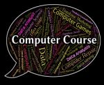 Computer Course Shows Communication Schedules And Pc Stock Photo