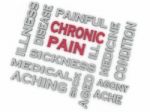 3d Image Chronic Pain Issues Concept Word Cloud Background Stock Photo