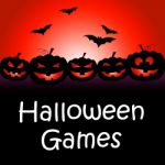 Halloween Games Shows Trick Or Treat And Celebration Stock Photo
