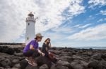 The Couple On Griffiths Island Stock Photo