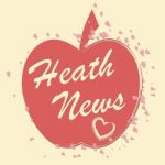 Health News Represents Wellbeing Media And Journalism Stock Photo