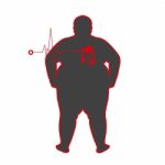 Fat People With Heart Disease Stock Photo