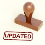Updated Rubber Stamp Stock Photo