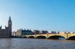 Westminster Bridge And Big Ben Stock Photo