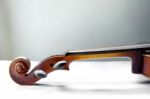 The Violin On White Background For Isolated Stock Photo