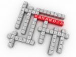 3d Image Paranoia Issues Concept Word Cloud Background Stock Photo