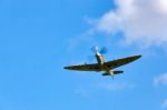 Supermarine Spitfire Flying At The Goodwood Revival Stock Photo