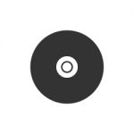 Compact Disc Storage Icon  Illustration On White Bac Stock Photo