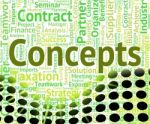 Concepts Word Represents Conception Words And Thinking Stock Photo