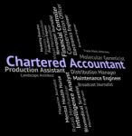 Chartered Accountant Shows Balancing The Books And Audit Stock Photo