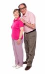 Happy Senior Couple Standing Stock Photo
