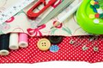 Sewing Kit Stock Photo