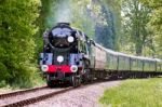 Kingscote, Sussex/uk - May 23 : Rebuilt Bulleid Light Pacific No Stock Photo