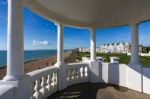 View From A Colonnade In The Grounds Of The De La Warr Pavilion Stock Photo