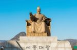 Statue Of Sejong The Great, King Of South Korea Stock Photo
