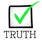 Tick Truth Shows No Lie And Approved Stock Photo