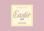 Easter Sale Banner Stock Photo