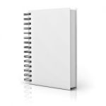 Blank Notebook Cover Stock Photo