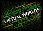 Virtual Worlds Meaning Independent Contractor And Words Stock Photo