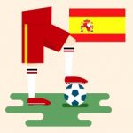 Spain National Soccer Kits Stock Photo