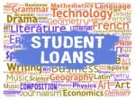 Student Loans Represents Learning Borrowing And Funding Stock Photo