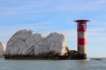 View Of The Needles Lighthouse Isle Of Wight Stock Photo