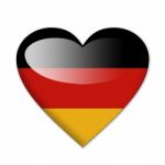 Germany Flag In Heart Shape Stock Photo