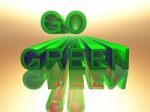 Go Green Stock Photo