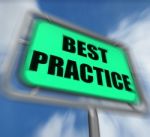 Best Practice Sign Displays Better And Efficient Procedures Stock Photo