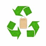 Recycle Paper Bag Stock Photo