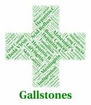 Gallstones Illness Means Poor Health And Ailments Stock Photo