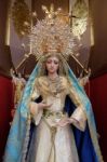 Marbella, Andalucia/spain - July 6 : Statue Of The Madonna In Th Stock Photo