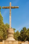 View At The Cross In Cerro De La Cruz Antigua, Guatemala Stock Photo