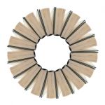 Set Of Books In The Shape Of Flower Stock Photo