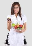 Young Waitress Stock Photo