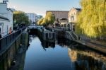 View Of Regent's Canal At Camden Lock Stock Photo